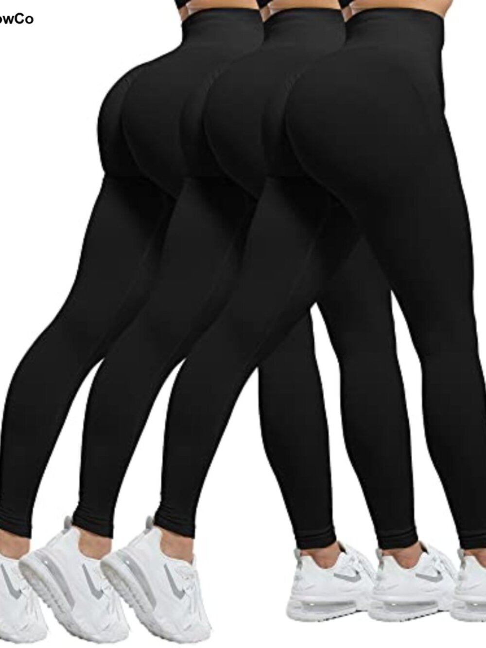 Seamless High Waisted Scrunch Butt Lifting Leggings 3 Piece Set